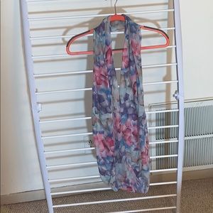 Geometric print infinity scarf